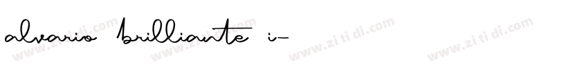 alvario brilliante i字体转换